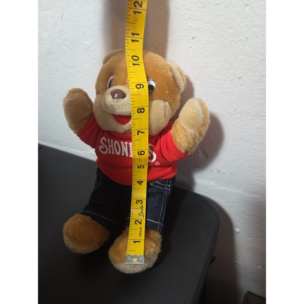 LN Original Vintage/80s SHONEY'S Restaurant 10" Teddy Bear Plush Collectible - Picture 4 of 4